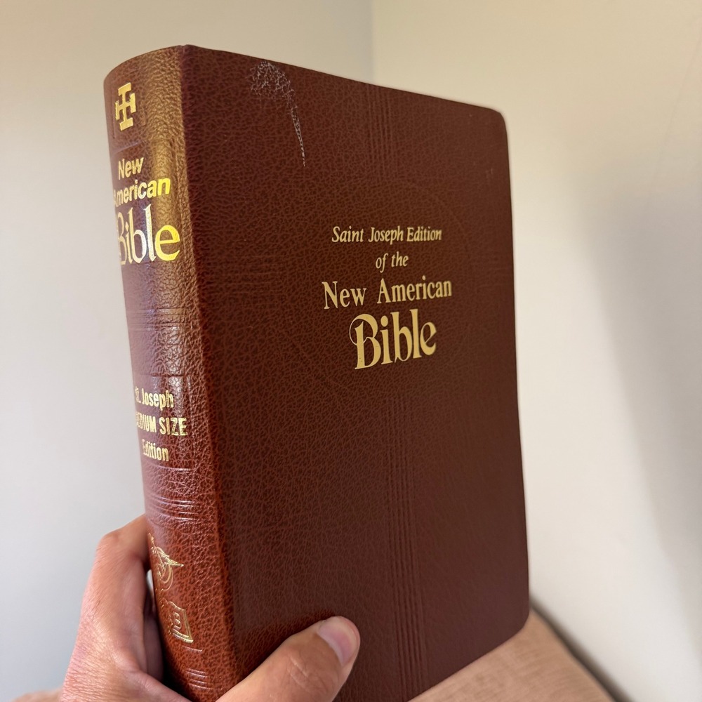 Saint Joseph New American Bible Medium Size NAB Catholic T-609 Brown